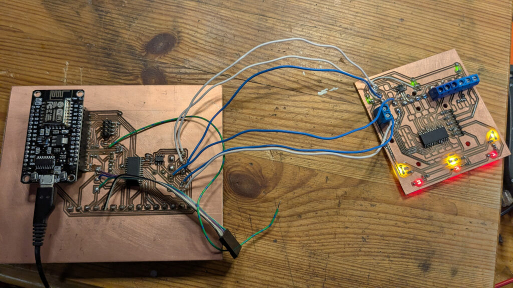 Testaufbau mit P82B715